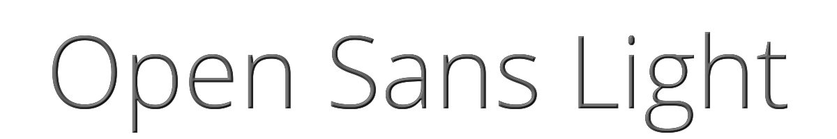 Open Sans Light 