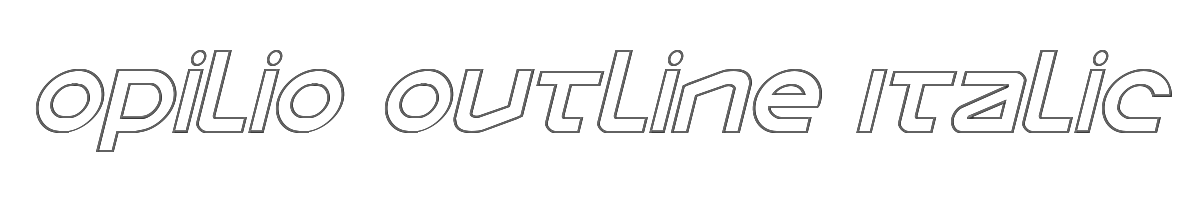 Opilio Outline Italic 
