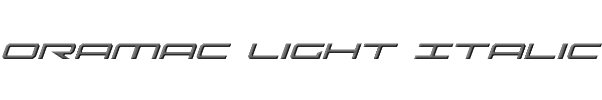 Oramac Light Italic 