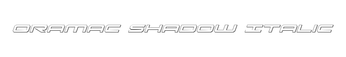 Oramac Shadow Italic 