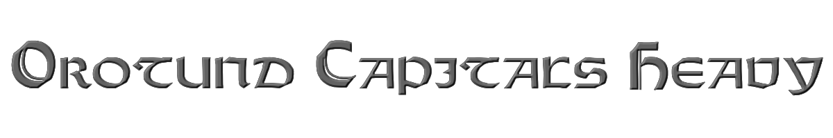 Orotund Capitals Heavy 