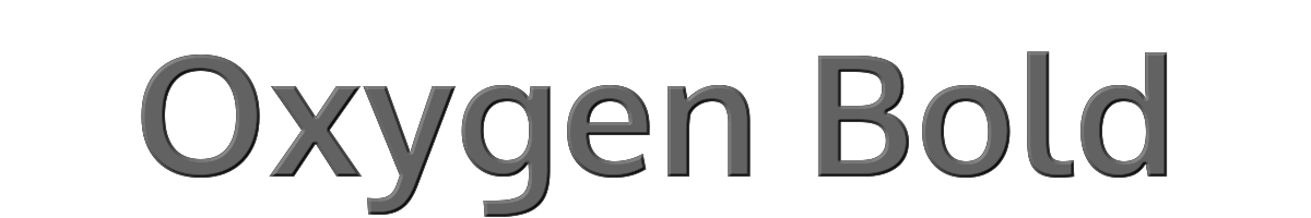 Oxygen Bold 