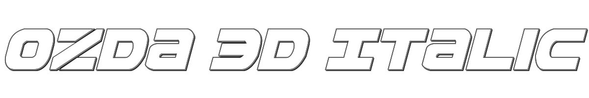 Ozda 3D Italic 