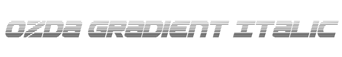 Ozda Gradient Italic 