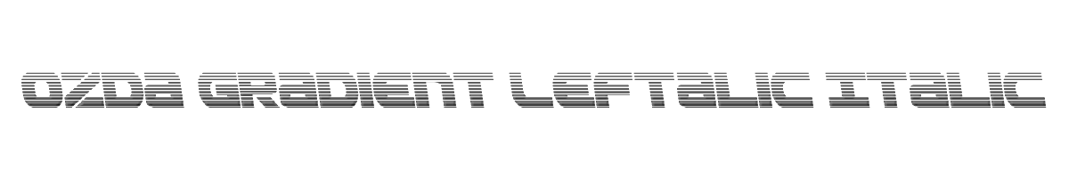 Ozda Gradient Leftalic Italic 