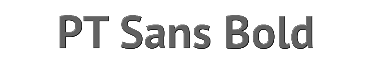PT Sans Bold 