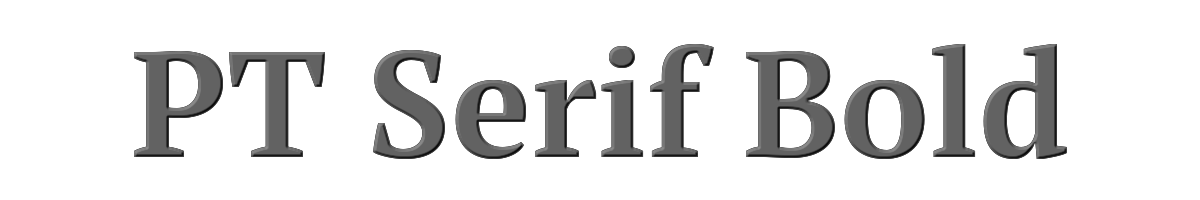 PT Serif Bold 