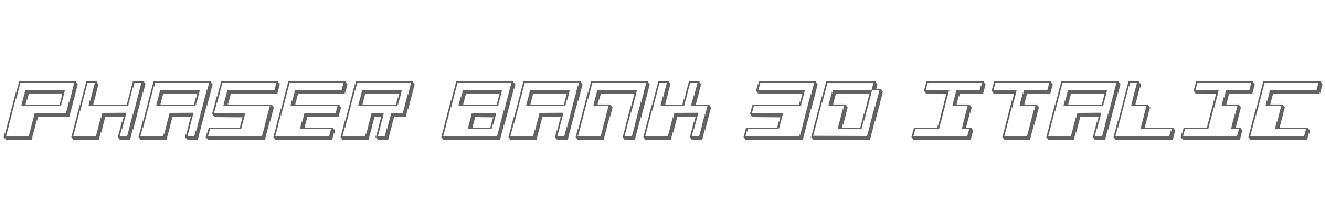 Phaser Bank 3D Italic 