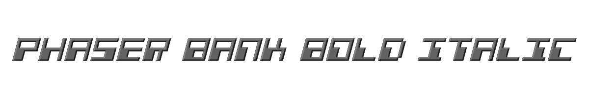 Phaser Bank Bold Italic 