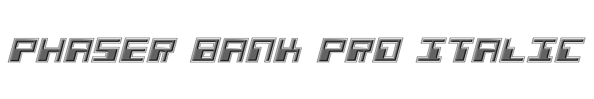 Phaser Bank Pro Italic 