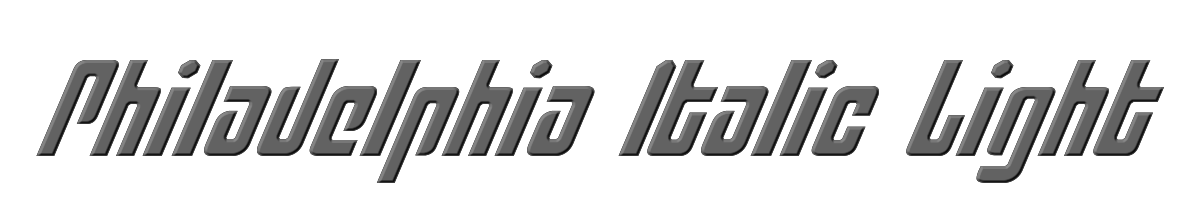 Philadelphia Italic Light 