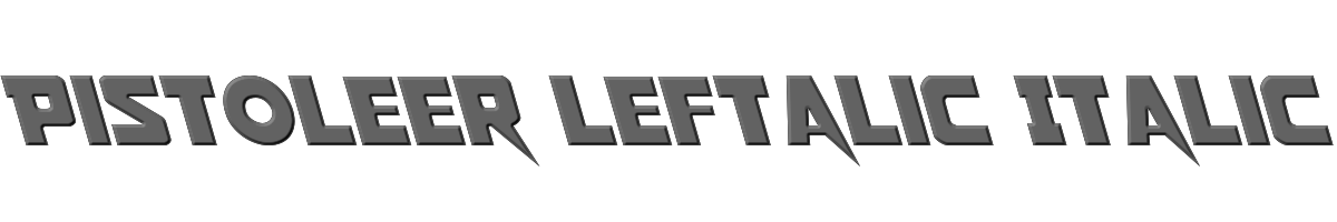Pistoleer Leftalic Italic 