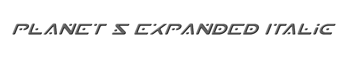 Planet S Expanded Italic 