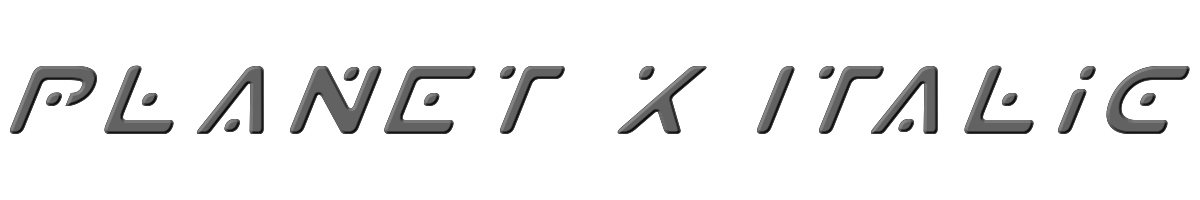 Planet X Italic 