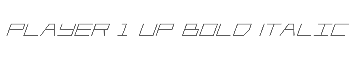 Player 1 Up Bold Italic 