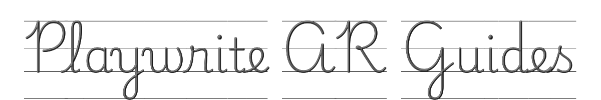 Playwrite AR Guides 