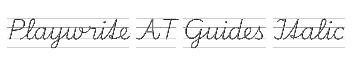 Playwrite AT Guides Italic 