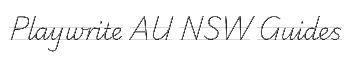 Playwrite AU NSW Guides 