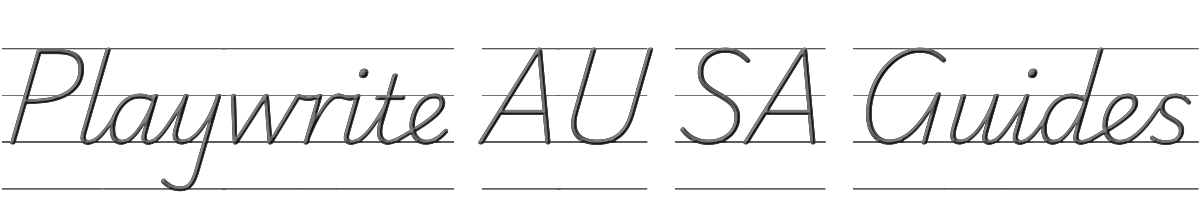 Playwrite AU SA Guides 