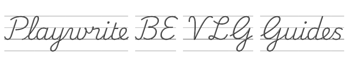 Playwrite BE VLG Guides 