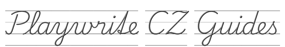 Playwrite CZ Guides 