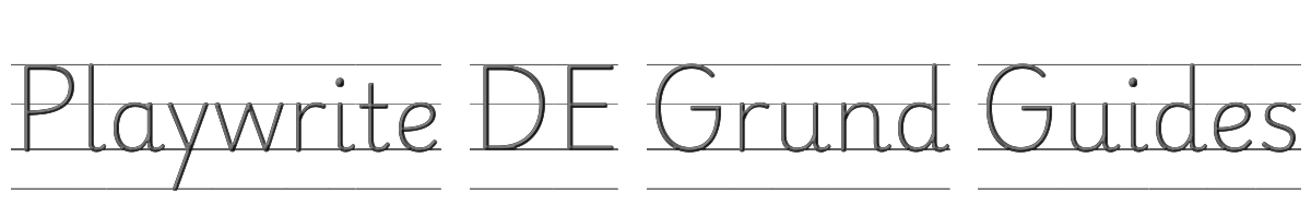 Playwrite DE Grund Guides 