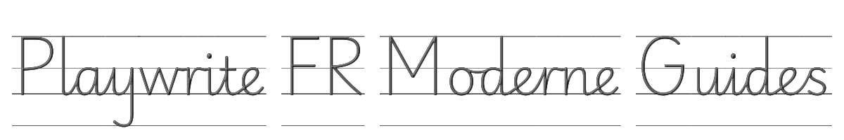 Playwrite FR Moderne Guides 