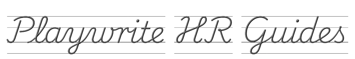 Playwrite HR Guides 