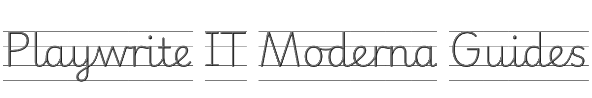 Playwrite IT Moderna Guides 