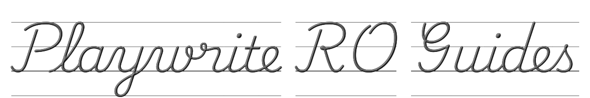 Playwrite RO Guides 