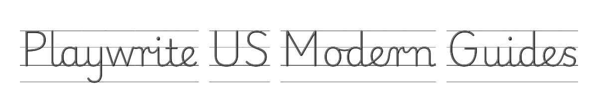 Playwrite US Modern Guides 
