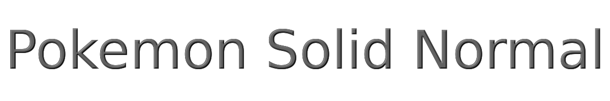 Pokemon Solid Normal 