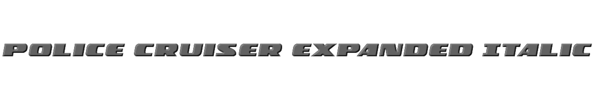 Police Cruiser Expanded Italic 