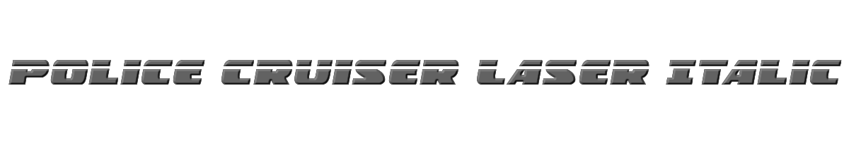 Police Cruiser Laser Italic 