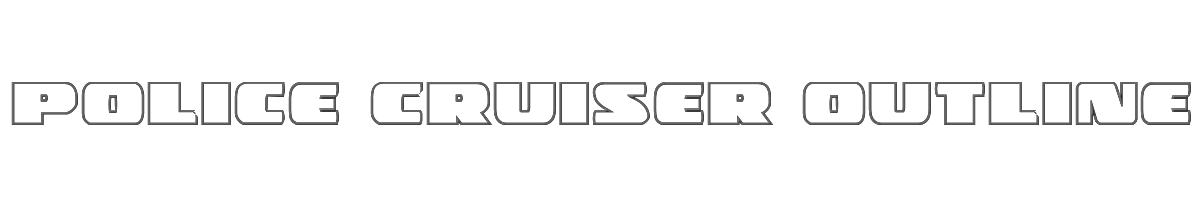 Police Cruiser Outline 