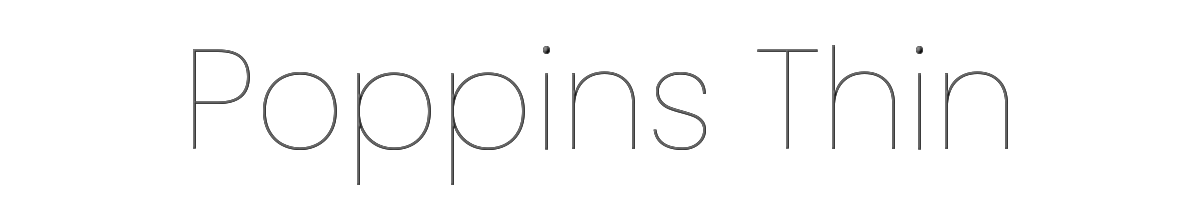 Poppins Thin 