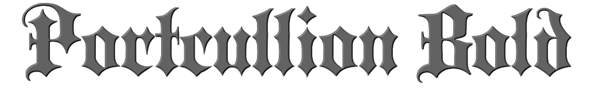 Portcullion Bold 
