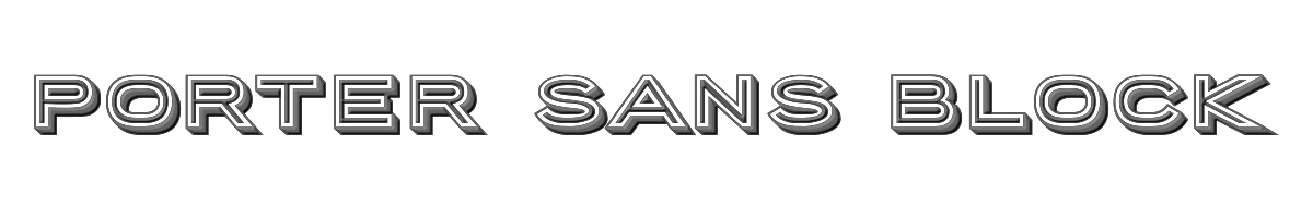 Porter Sans Block 