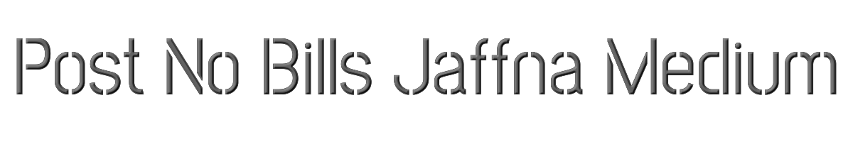 Post No Bills Jaffna Medium 