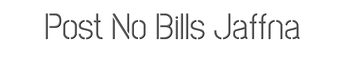 Post No Bills Jaffna 