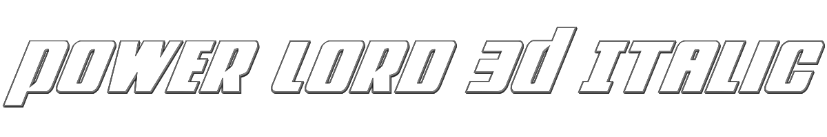 Power Lord 3D Italic 