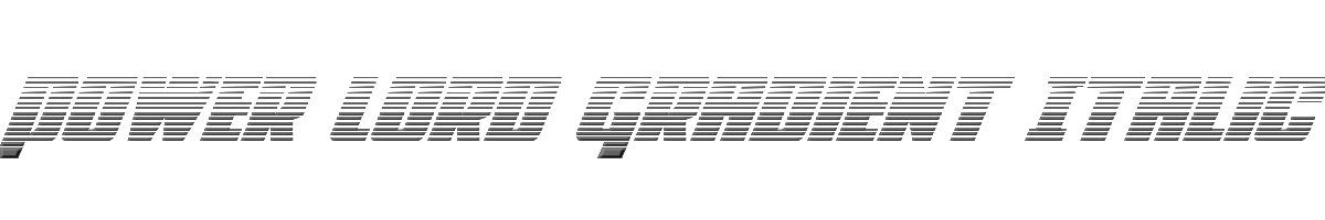 Power Lord Gradient Italic 