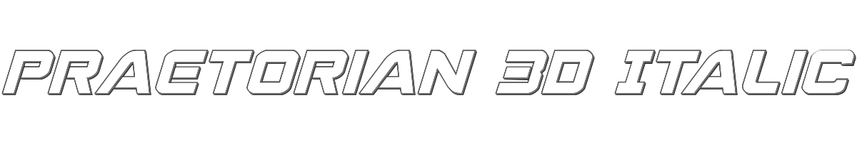 Praetorian 3D Italic 