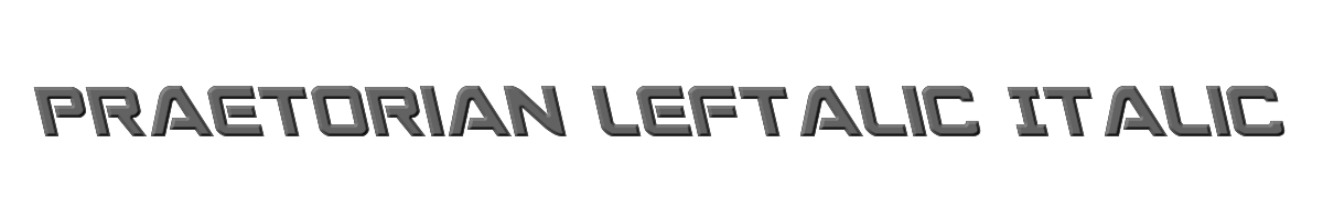 Praetorian Leftalic Italic 