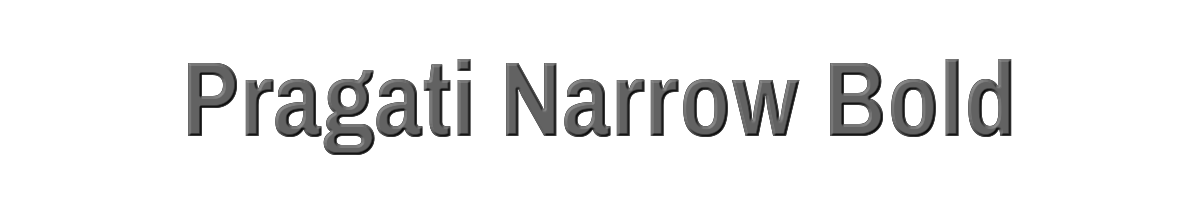 Pragati Narrow Bold 