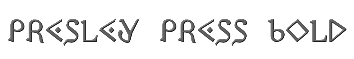 Presley Press Bold 