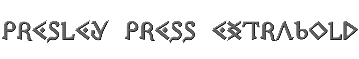 Presley Press ExtraBold 
