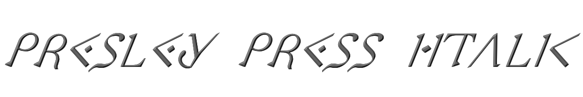 Presley Press Italic 