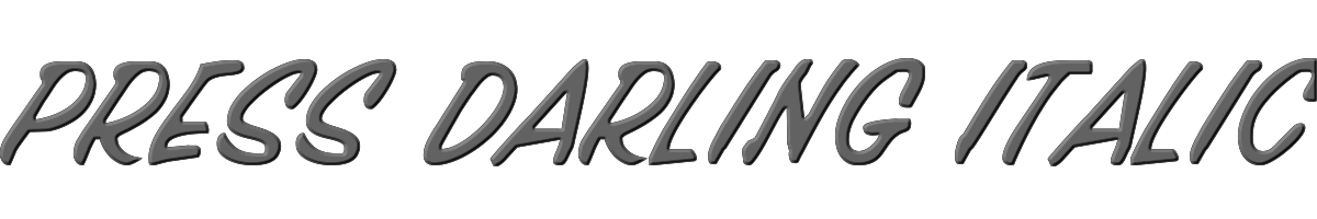 Press Darling Italic 