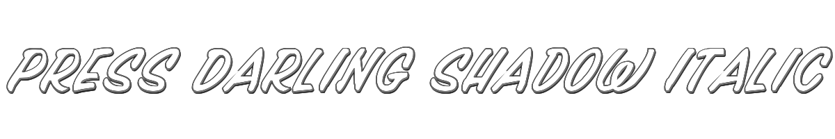 Press Darling Shadow Italic 